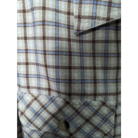 Vintage 90's County Seat Cropped Plaid Shirt Light Jacket Cotton Size S NWT - Picture 6 of 9